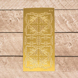 Artdeco Sticker Sheets - Gold | Hobby Craft and Scrap