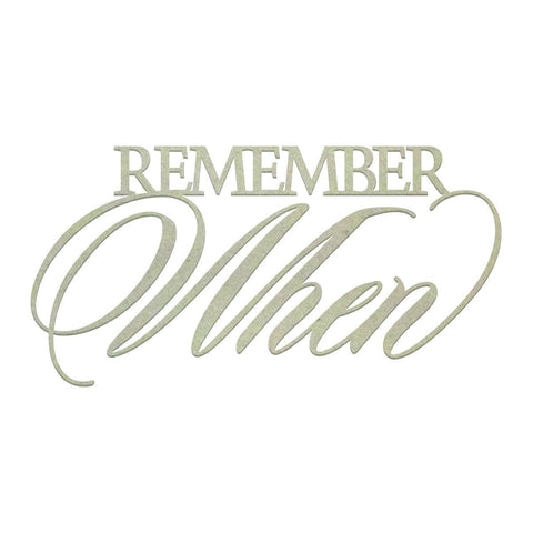 Couture Creations - Remember When Chipboard (1pc)