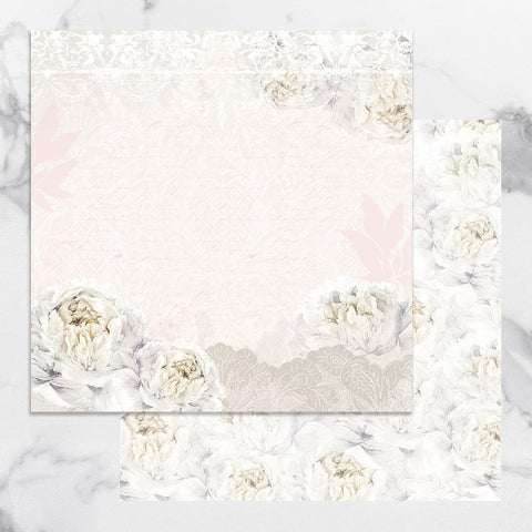 Paper - 12 x 12in Double Sided - Peaceful Peonies Sheet 2 (1pc)
