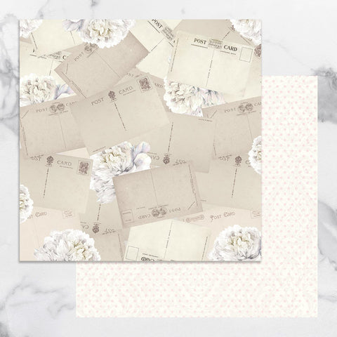 Paper - 12 x 12in Double Sided - Peaceful Peonies Sheet 7 (1pc)