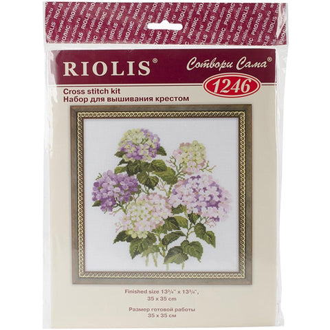 Riolis - Counted Cross Stitch Kit - Garden Hydrangea