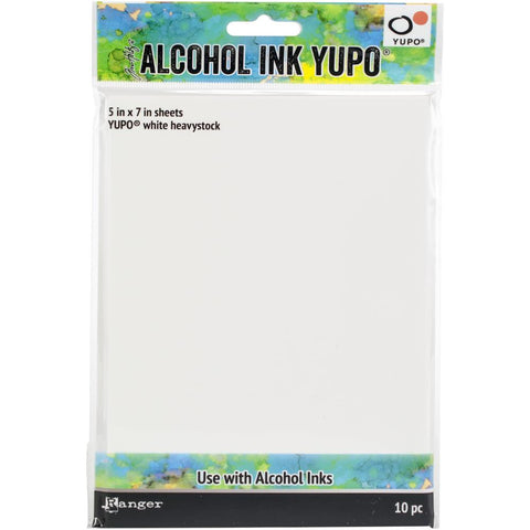 Ranger - Alcohol Ink Yupo Paper - White heavystock (5 x 7 - 10 Sheets)