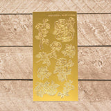 Artdeco Sticker Sheets - Gold | Hobby Craft and Scrap