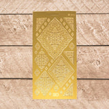 Artdeco Sticker Sheets - Gold | Hobby Craft and Scrap