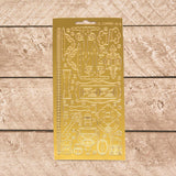 Artdeco Sticker Sheets - Gold | Hobby Craft and Scrap