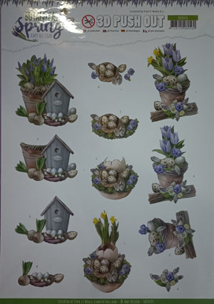 Precious Marieke - Botanical Spring A4 Decoupage Sheet, Eggs | Hobby Craft and Scrap
