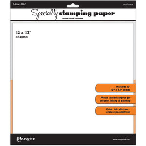 Inkssentials Specialty Stamping Paper 10/pk - 12*12"