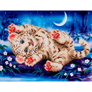 Diamond Dotz Art Kit - Baby Tiger Roly Poly 17" x 13.75"
