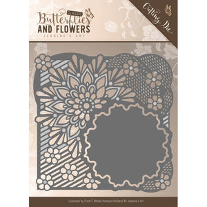 Find It Trading Jeanine's Art Cutting Die - Butterflies and Flowers Flower Frame