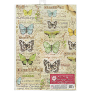 Stamperia Rice Paper Sheet A4 - Butterfly