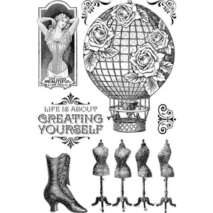 Graphic 45 Imagine - Create Yourself Clear Stamps