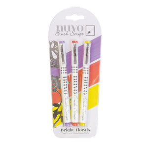 Nuvo Brush Script Pen Pack - Bright Florals