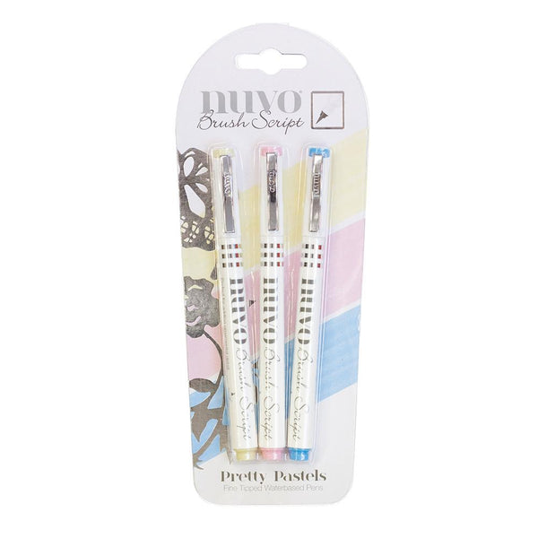 Nuvo Brush Script Pen Pack - Pretty Pastels
