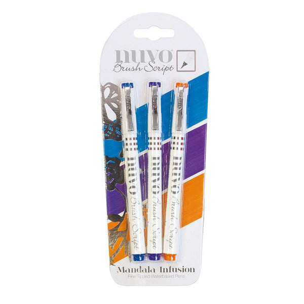 Nuvo Brush Script Pen Pack - Mandala Infusion