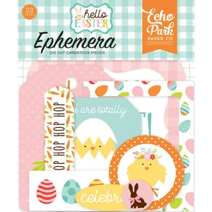 Echo Park - Hello Easter Cardstock Die-Cuts 33/Pkg