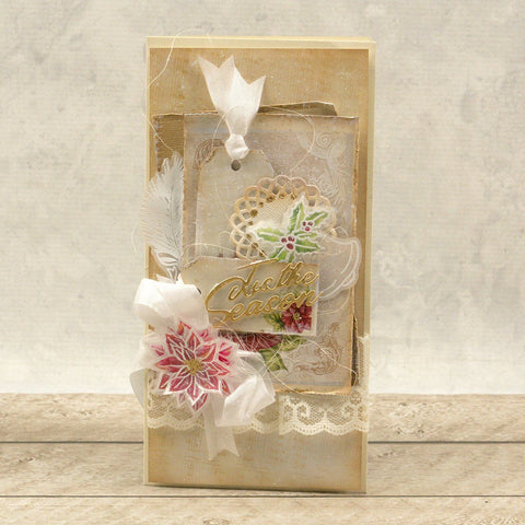 The Gift of Giving - Mini Stamp, Ribbon & Holly