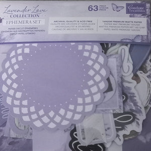 Lavendar Love Ephemera Set | Hobby Craft and Scrap