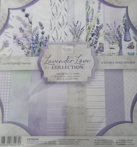 Lavendar Love paper pad 6.5x6.5" | Hobby Craft and Scrap