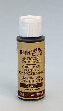 Plaid - Folkart Antiquing Polish - Brown - 2oz