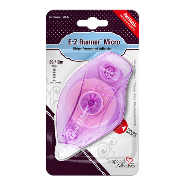 E-Z Runner Micro Permanent Strips - Refillable -12m