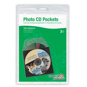 3L Scrapbook Adhesives Photo CD Pockets 5x5 3pcs - bag