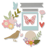 Sizzix Thinlits Die Set - Floral Banner by Sophie Guilar