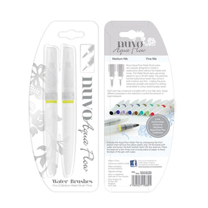 Nuvo Aqua Flow Pens - Water Brushes (2 pack)