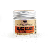 Finnabair Art Ingredients Glass Beads 2oz - 3mm Crystal