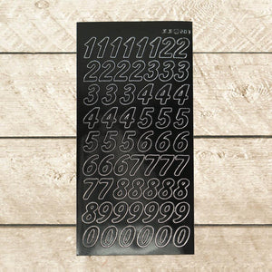 Artdeco Sticker - Large Numbers Black