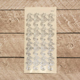 Sticker - Seahorse - Silver transparent