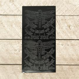 Artdeco Sticker - Dragonfly - Black