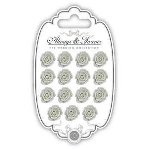 Craft Consortium - Resin Flowers - Ivory