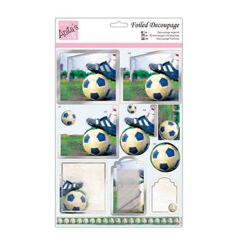 Anita's Foiled Decoupage - Football