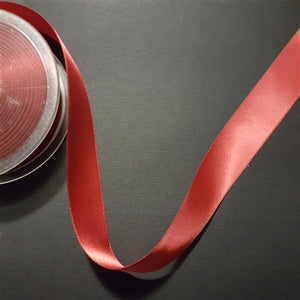 Birch - Craft Satin Ribbon 25mm Scarlet (Per meter)