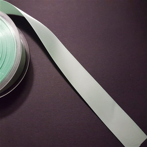 Birch - Craft Satin Ribbon 25mm Mint (Per meter)