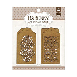BoBunny - Trellis Laser Cut Chipboard Tags