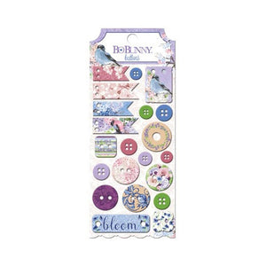 Bo Bunny - Secret Garden Chipboard Tags & Buttons