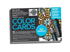Chameleon Embossed Printing Color Cards - Mini Mandalas