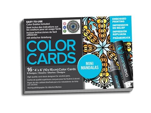 Chameleon Embossed Printing Color Cards - Mini Mandalas