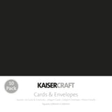 Kaisercraft Square Card and Envelope Pack (10 pack)