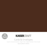 Kaisercraft Square Card and Envelope Pack (10 pack)