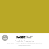 Kaisercraft Square Card and Envelope Pack (10 pack)