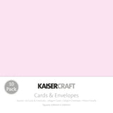 Kaisercraft Square Card and Envelope Pack (10 pack)