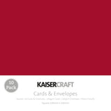 Kaisercraft Square Card and Envelope Pack (10 pack)