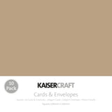 Kaisercraft Square Card and Envelope Pack (10 pack)