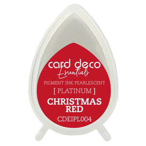 Card Deco Essentials Fast-Drying Pigment Ink Pearlescent Christmas Red | Couture Creations