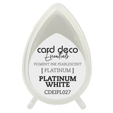 Card Deco Essentials Fast-Drying Pigment Ink Pearlescent Platinum White | Couture Creations