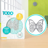 Todo Henna Butterfly Small - 61mm x 70mm | 2.4in x 2.8in - 2 dies WH