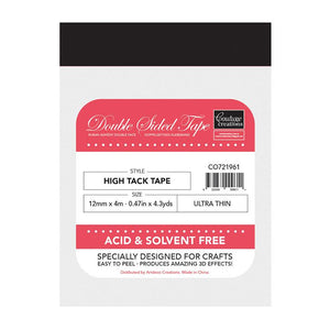Foam Mounting Tape - High Tack - 12mm x 4m WH