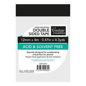 Foam Mounting Tape - 12mm x 4m WX